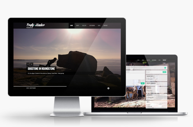 Stevie Russell home page website design
