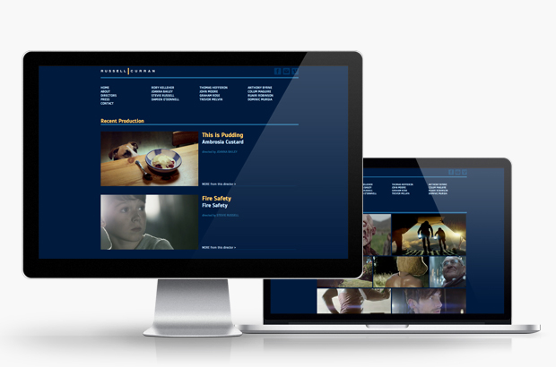 Stevie Russell home page website design