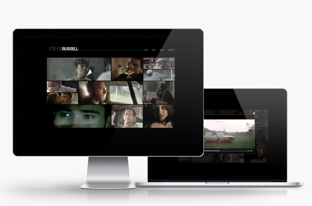 Stevie Russell home page website design